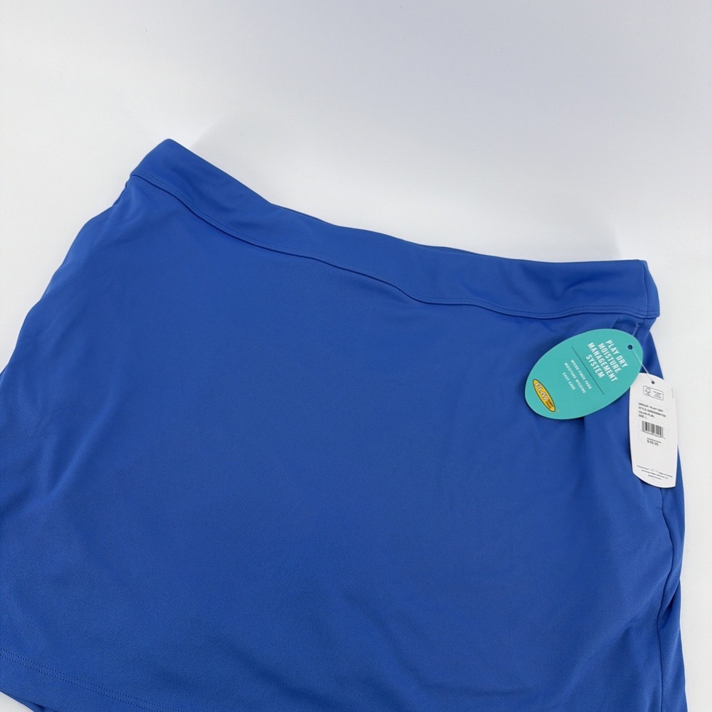 NEW‎ Greg Norman Play dry Golf Womens Skirt Skort L Purple Blue  Pockets Pull on